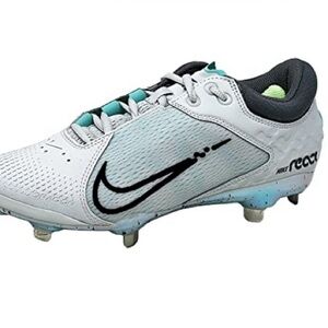 Nike White Black Teal Women's Athletic Cleats with Molded Studs
